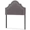 Baxton Studio Rita Modern Dark Grey Upholstered Twin Size Headboard 125-6986 - alternate 4